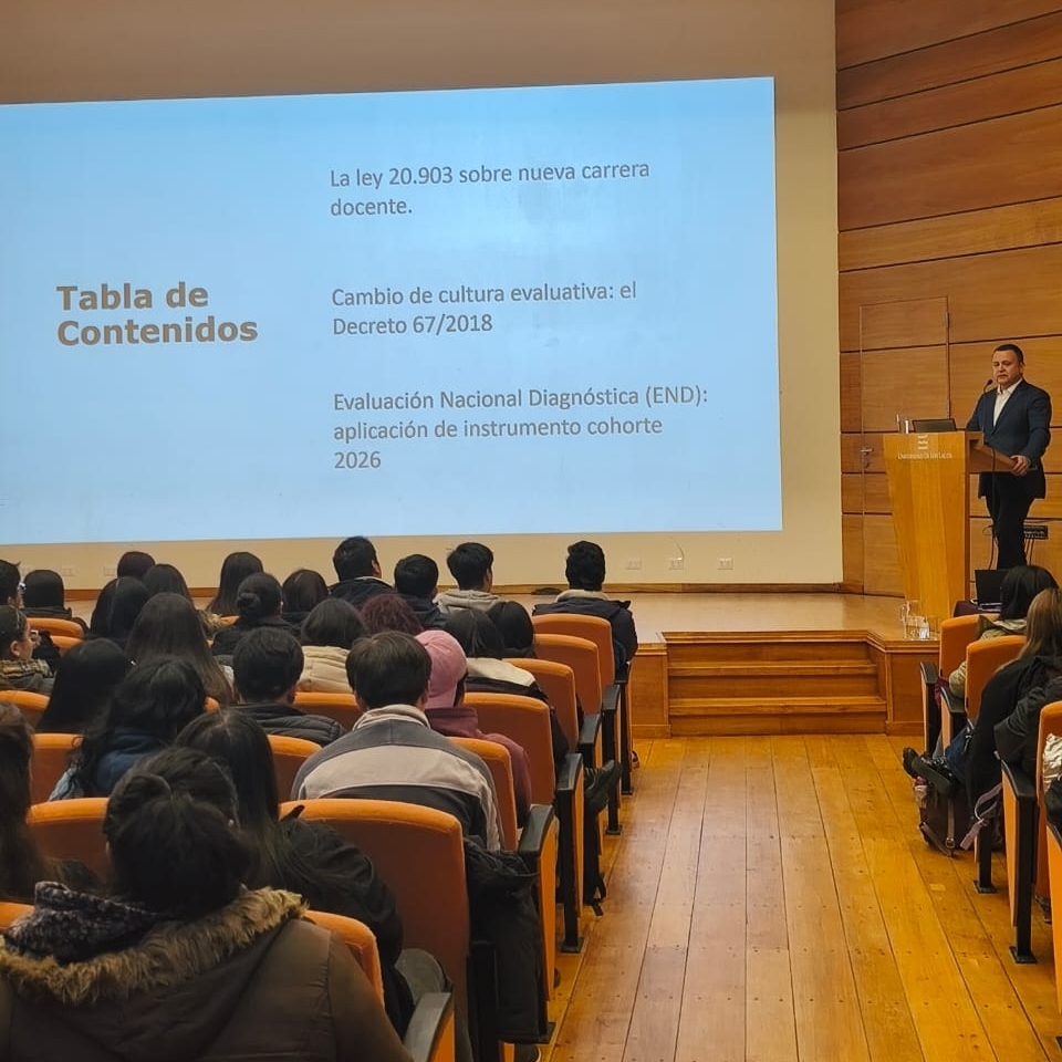 Escuela de Pedagogía realiza jornada de sensibilización sobre la Evaluación Nacional Diagnóstica para estudiantes de pedagogía